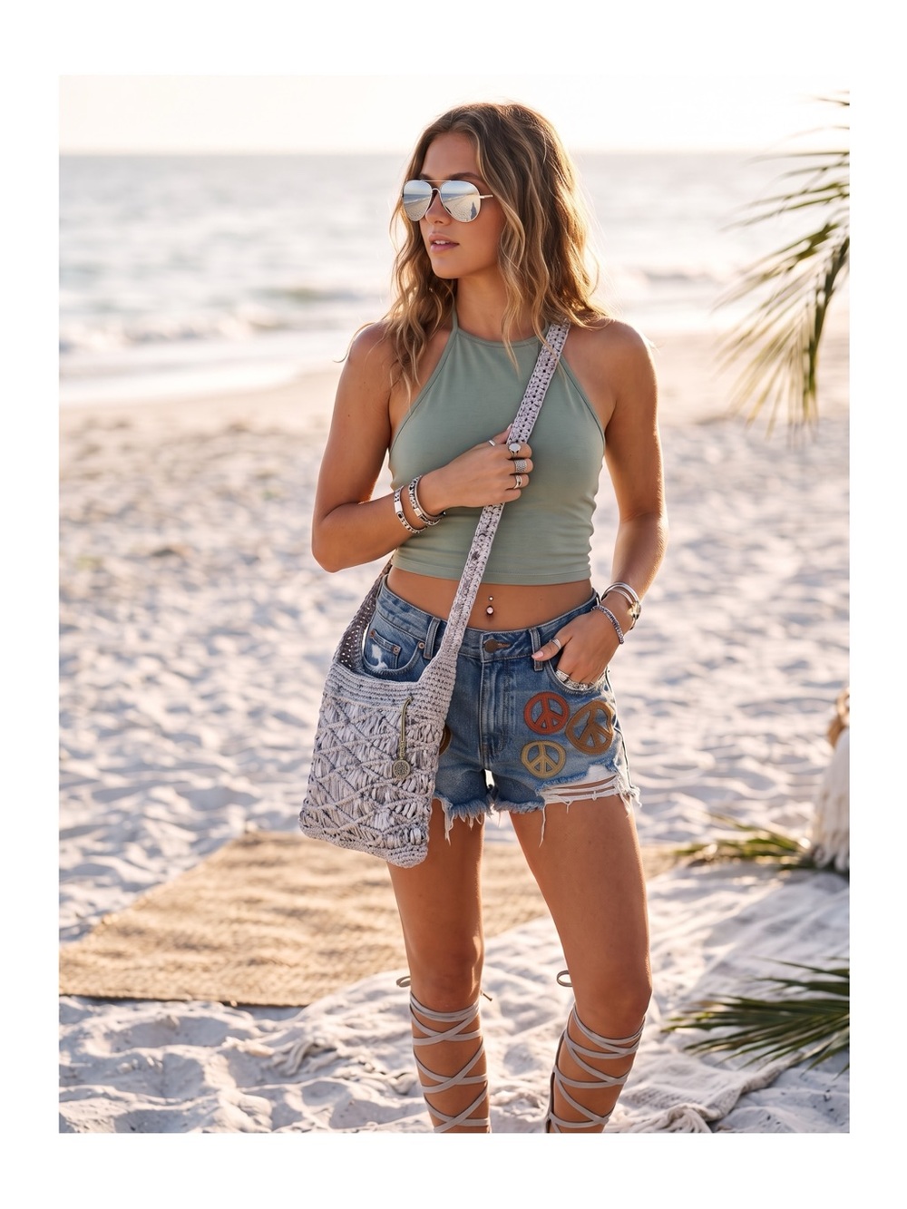 new The Sak ✽ Gaia Crochet Crossbody Bag ✽ Earth Multi ✽ Festival Eco Friendly